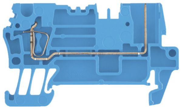 Morsetto di passaggio WM ZT 2.5/2AN/1 connessione a molla 2.5mm² TS35 blu