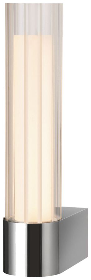 Applique LED SLV LYGANT single 8W 560lm 3000K IP44 326×75mm chrome