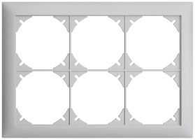 UP-Kopfzeile EDIZIOdue SNAPFIX® 2×3 horizontal 208×148mm hellgrau