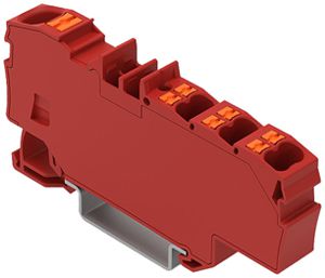 Borne de passage WAGO Contact TOPJOB S 1×6/6×1.5mm² Ex e II rouge