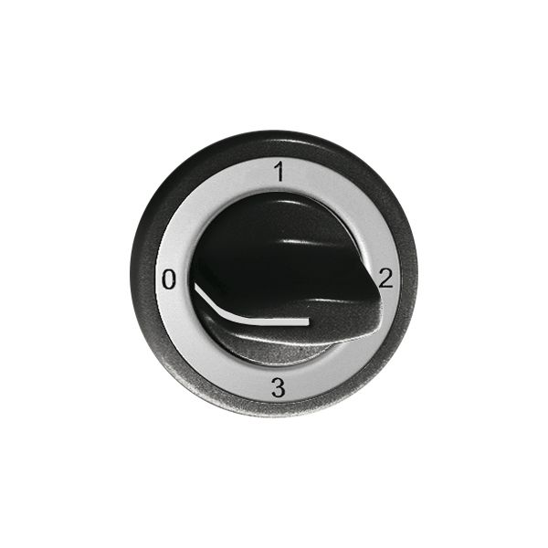 Frontset Feller 0-1-2-3 schwarz für Drehschalter