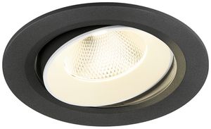 LED-Downlight SLV NUMINOS MOVE L 17W 2700lm 4000K NB DALI Ø160×93mm sz/ws