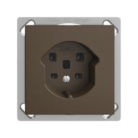 EB-Steckdose EDIZIOdue T25 16A coffee, Schraubklemmen