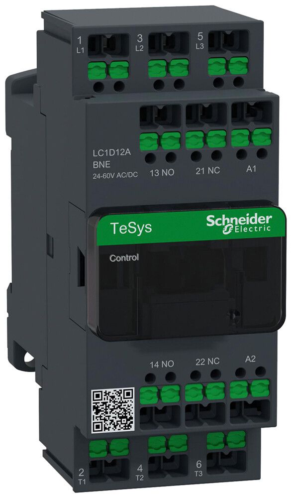 Leistungsschütz TeSys DECA 24…60VAC/DC 3NO 25A 12A 440V 1NO 1NC