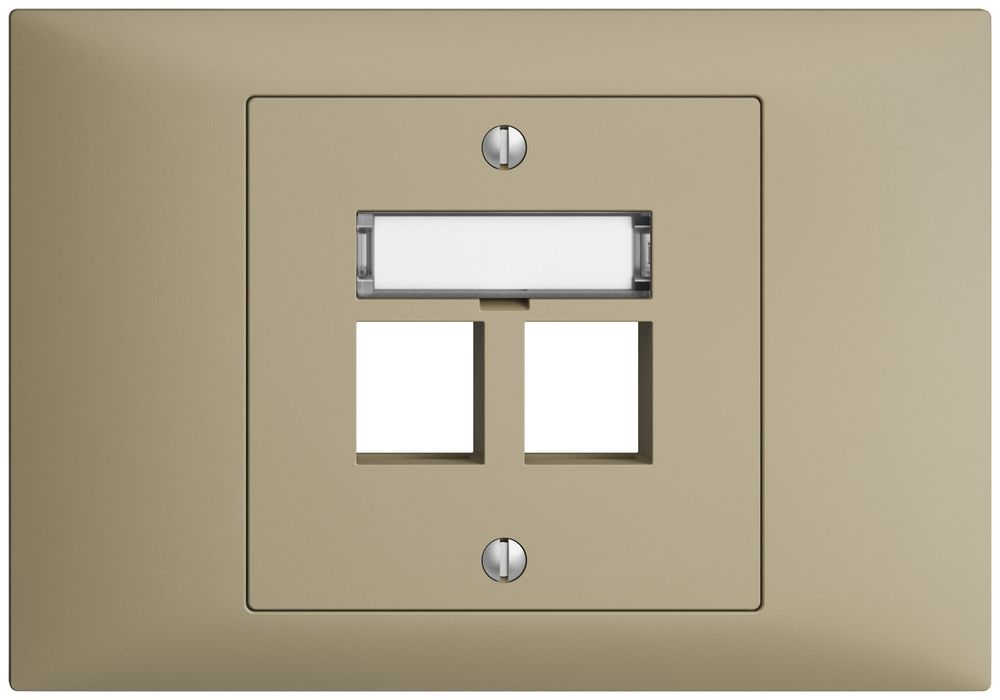 EB-Montageset EDIZIOdue BKE, Geradeauslass 2×Keystone sand