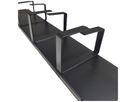 Rangierpanel 19" Standard-Line, 4× Kabelbügel 64×86mm 2HE St-Bl schwarz