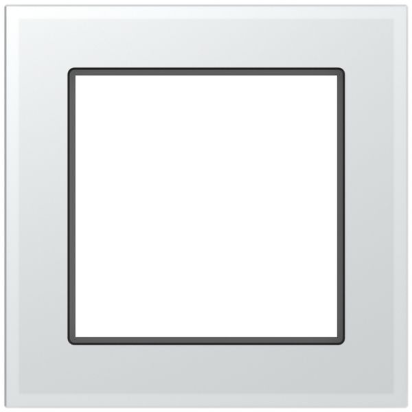 Abdeckrahmen SIDUS 1×1 weiss