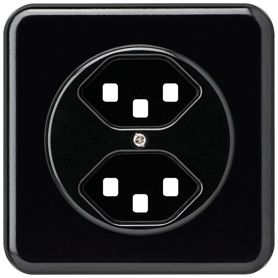 UP-Frontset basico 2×Typ 23 schwarz 86×86mm