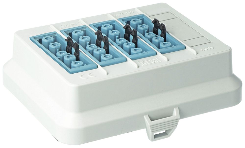 Frontteil AGRO AT6504, für AK2, 4×GST18 5P DALI blau, 125×100mm