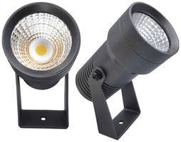 LED-Strahler CHARLY M 8W 2700K IP67 MB 61×113mm grau