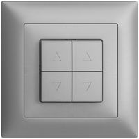 UP-Storentaster EDIZIOdue FMI silver 2-Kanäle