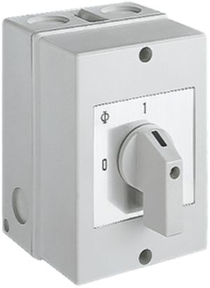 Interrupteur rotatif AP K&N gris 20A 400V 0/3L