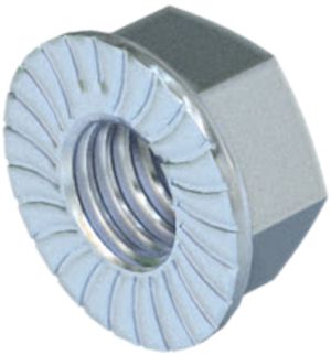 Écrou combiné avec rondelle M6 galvanisé