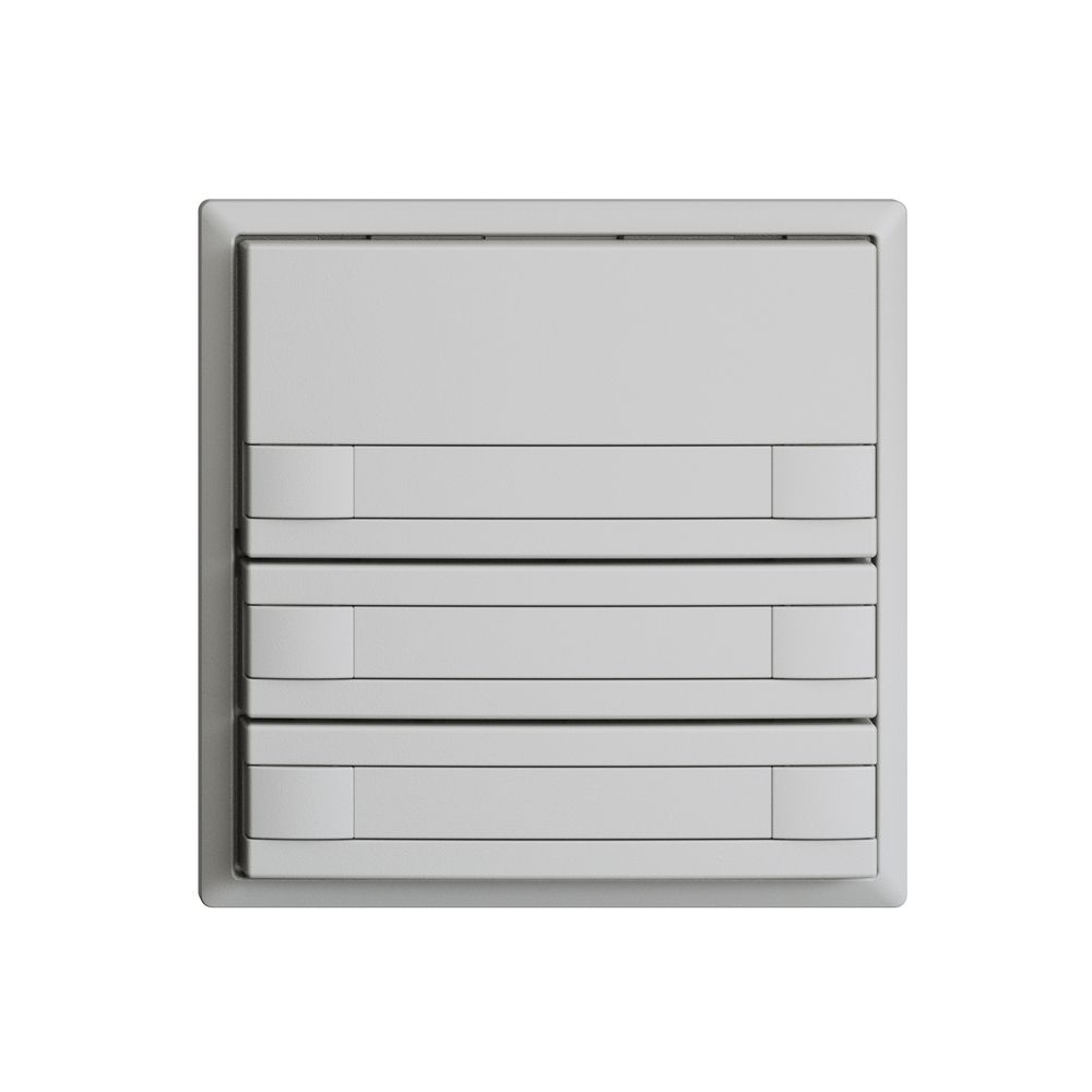 Poussoir KNX RGB EDUE, 250mW, s.LED, a.papier, 3×poussoir, comm.2×touches, grc