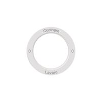 Kennscheibe NEVO, f.Drehschalter, 0-Cucinare-0-Lavare, weiss