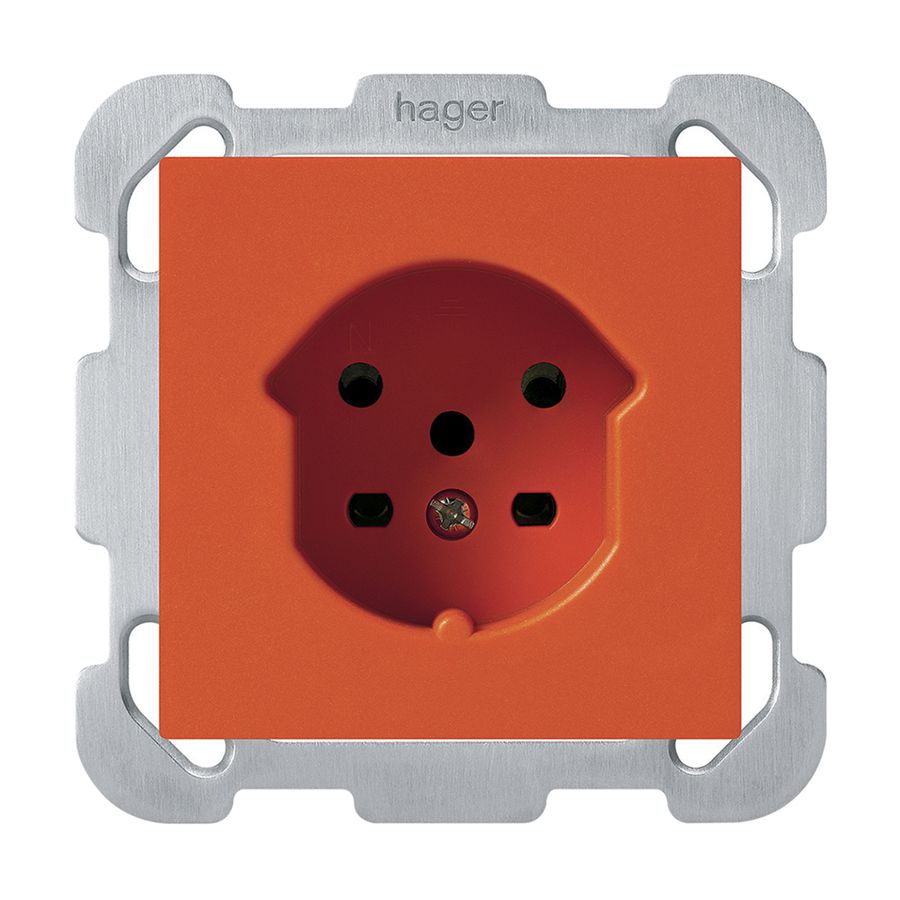 UP-Steckdose HA kallysto Typ 15 mit Steckklemmen orange