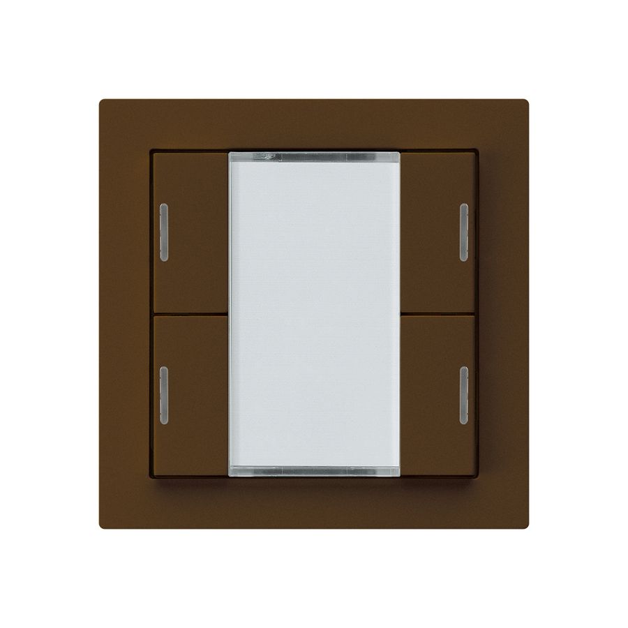 UP-Taster kallysto A KNX 4× RGB LED s/e-link braun