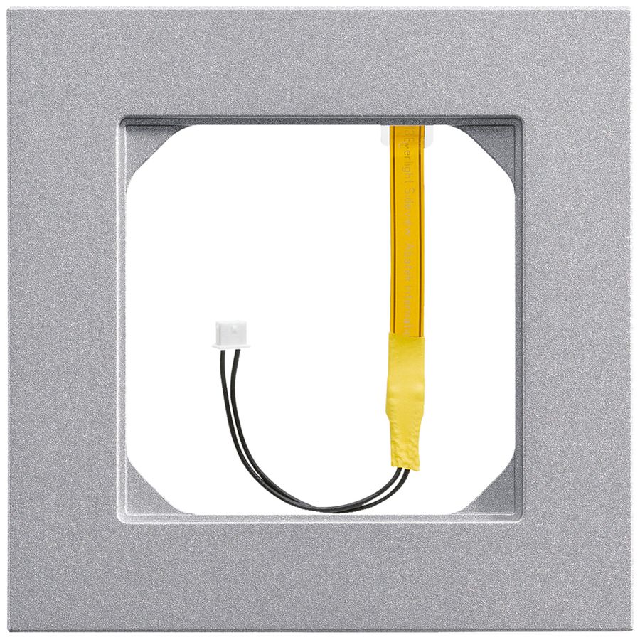 Abdeckrahmen kallysto.pro 1×1 fjord für Eckbeleuchtung weiss