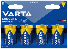 Batterie VARTA Consumer Longlife Power D Alkali-Mangan 1.5V Blister à 4 Stück