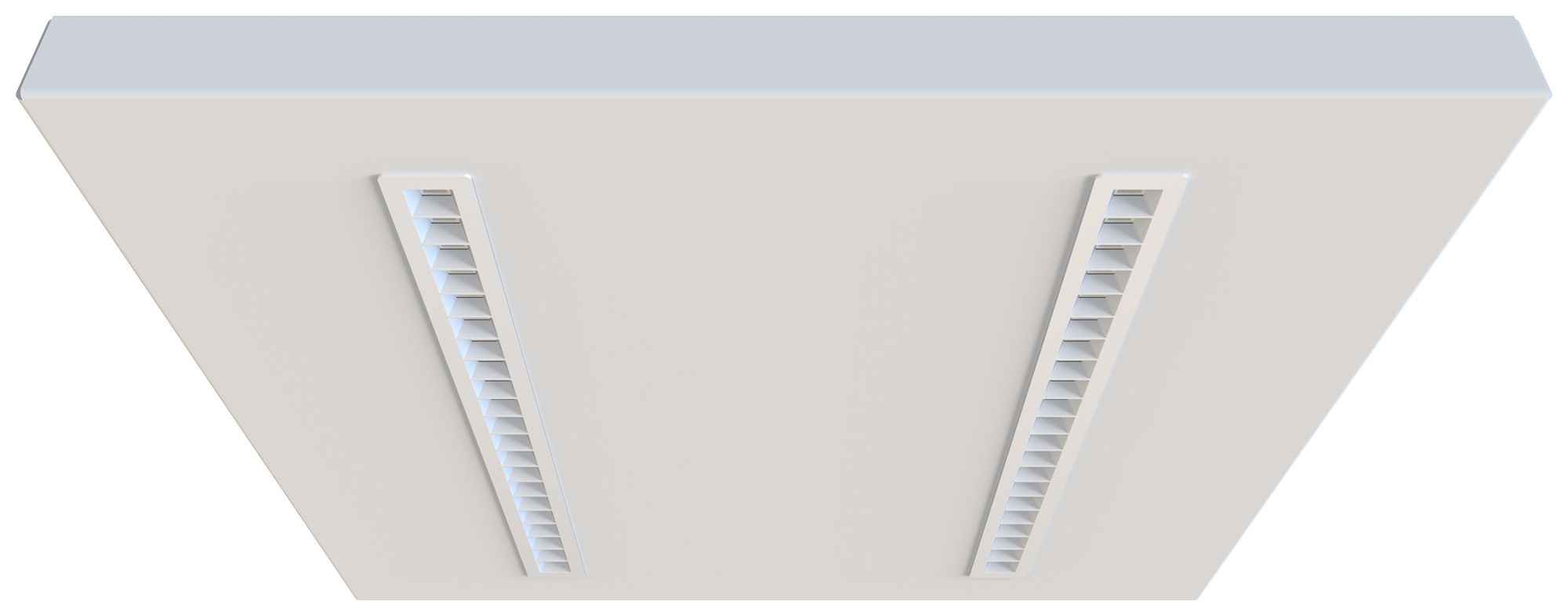 LED-Panelleuchte Sylvania OPTICLIP 27W 3300lm 830 IP40 DIM 595×595mm weiss