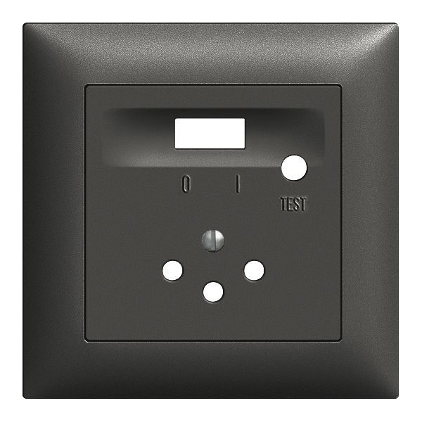 Frontset EDIZIOdue schwarz 88×88mm T12 FI