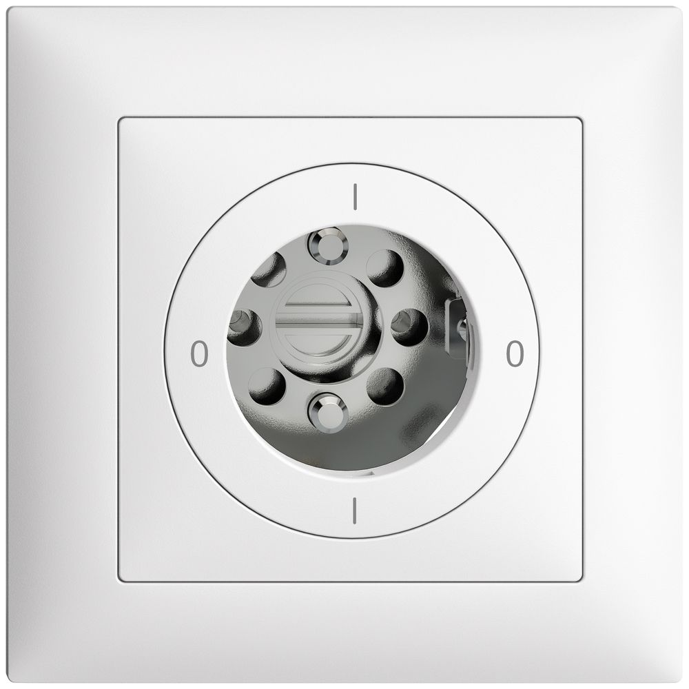 Interruttore rot. INC EDIZIOdue 0/1L bianco, per serrat. senza cilind