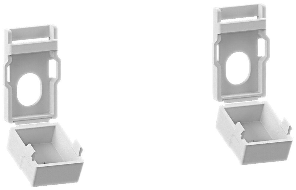 Cache Hager Univers 20×60×30mm matière synthétique 2pcs