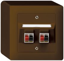 Presa AP audio kallysto 2×marrone morsetto per 2 altoparlante