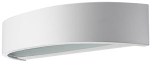 Applique LED SG Curve 7W 550lm 827 IP65 REG diretto 320×103mm bianco