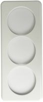 Abdeckplatte 3×1 58-58-58mm weiss