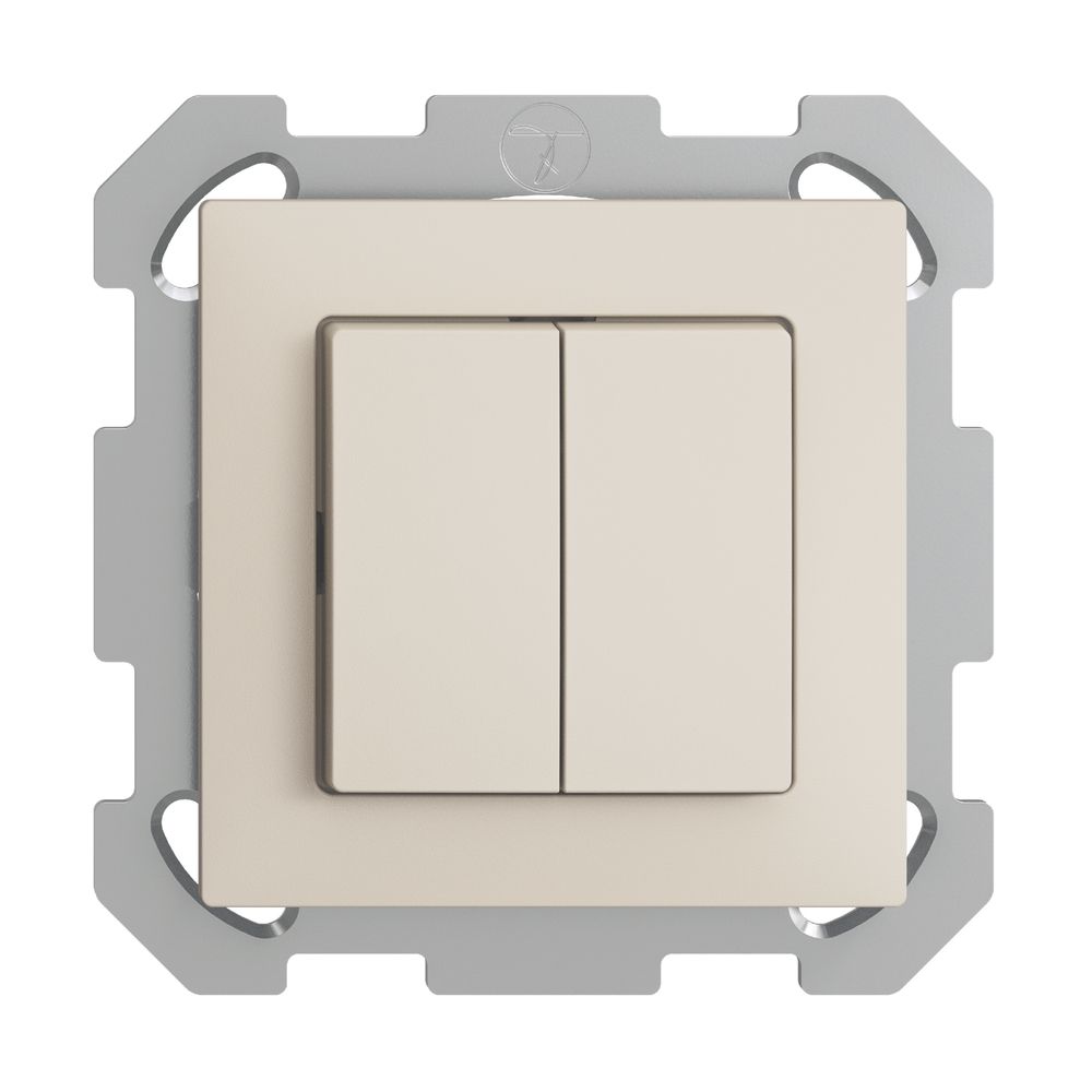 UP-Taster EDIZIOdue 2×A-R/1P crema