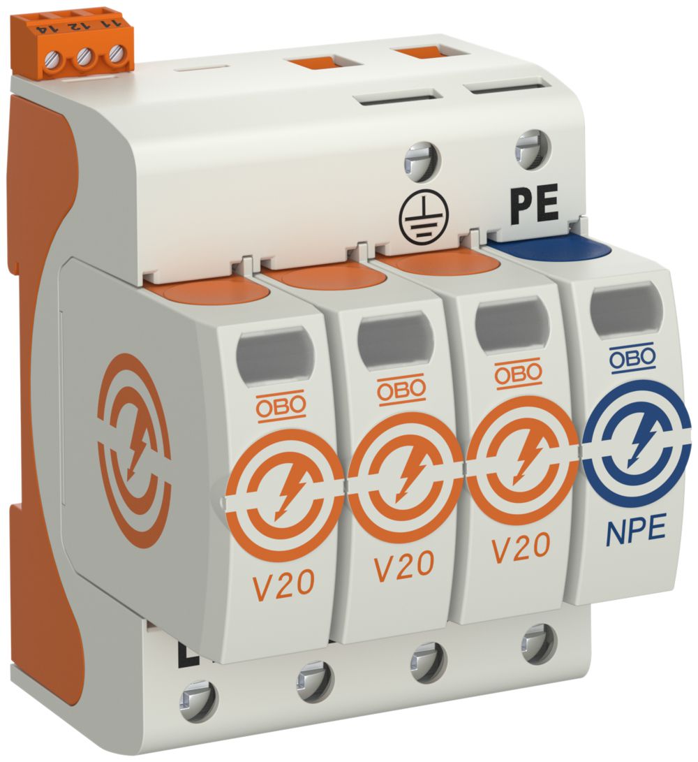 Überspannungsableiter Bettermann V20 +NPE+FS, 3L, Typ 2, 280V