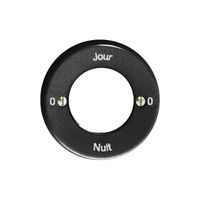 Frontset 0-Jour-0-Nuit schwarz, für Schlüsselschalter FH
