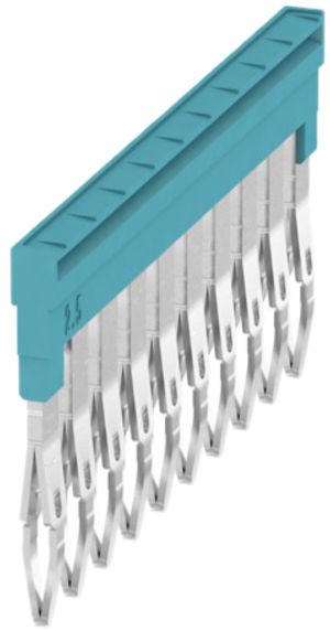 Querverbinder Weidmüller ZQV 2.5N/10 gesteckt 10L 5.1mm isoliert 24A blau