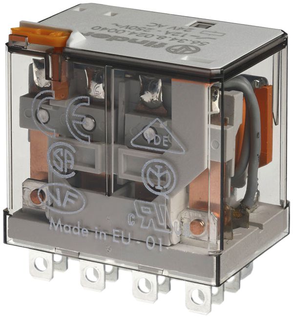 Leistungssteckrelais Finder 56, 4W 12A/48VAC AgNi