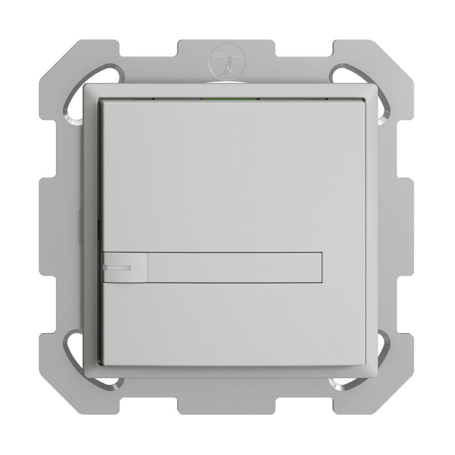 Poussoir KNX RGB ENC EDUE, 250mW, a.LED RGB, a.papier, 1×poussoir, 1×touche, grc