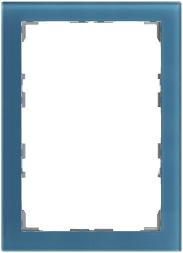 Abdeckrahmen EDIZIOdue prestige für KNX-Panel 7" glas indigo