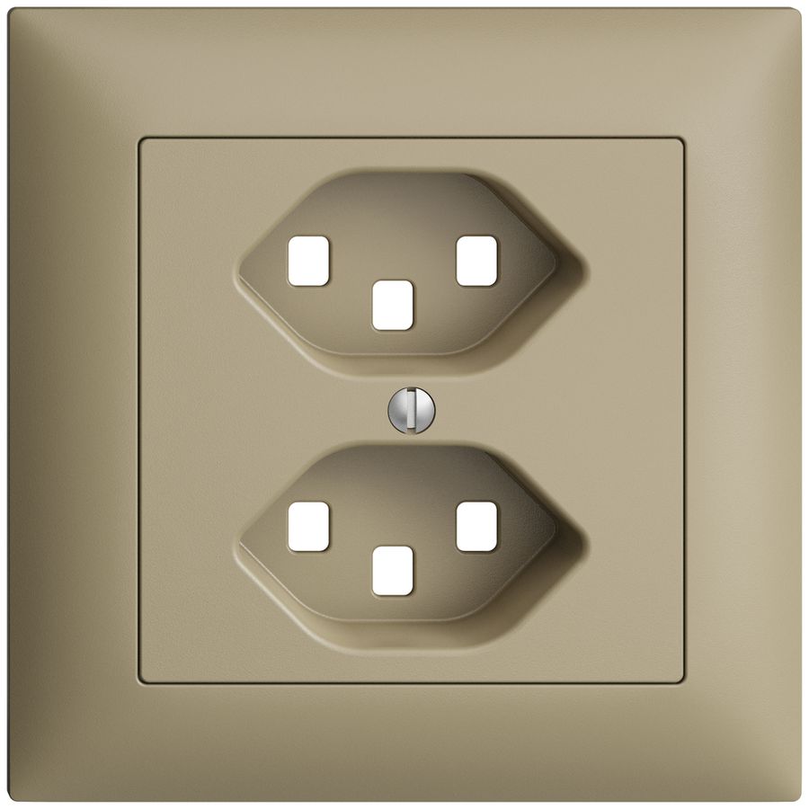 Kit frontal ENC EDIZIOdue sand 88×88mm 2×T23