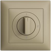 Frontset EDIZIOdue 1-2-3-4 sand 88×88mm für Drehschalter