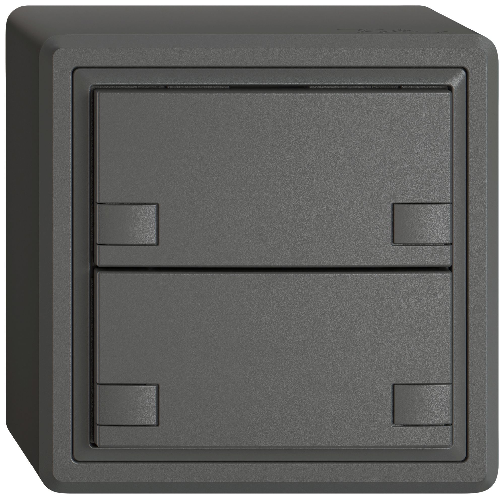 AP-Universaltaster EDIZIO.liv UNI SNAPFIX® 5…48V o.LED 2× 2-Tbed.dgu