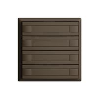 UP-Taster KNX 4-fach EDIZIOdue coffee RGB ohne LED mit Papiereinlage