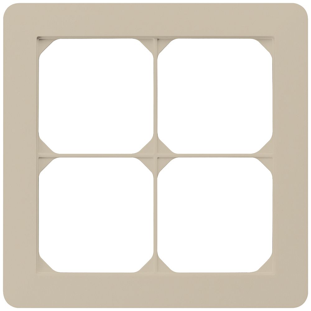 UP-Abdeckrahmen kallysto.trend 2×2 beige 154×154mm