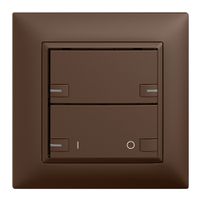 Set frontale INC EDIZIOdue zepAIR ON/OFF 1C senza desig.c.LED coffee