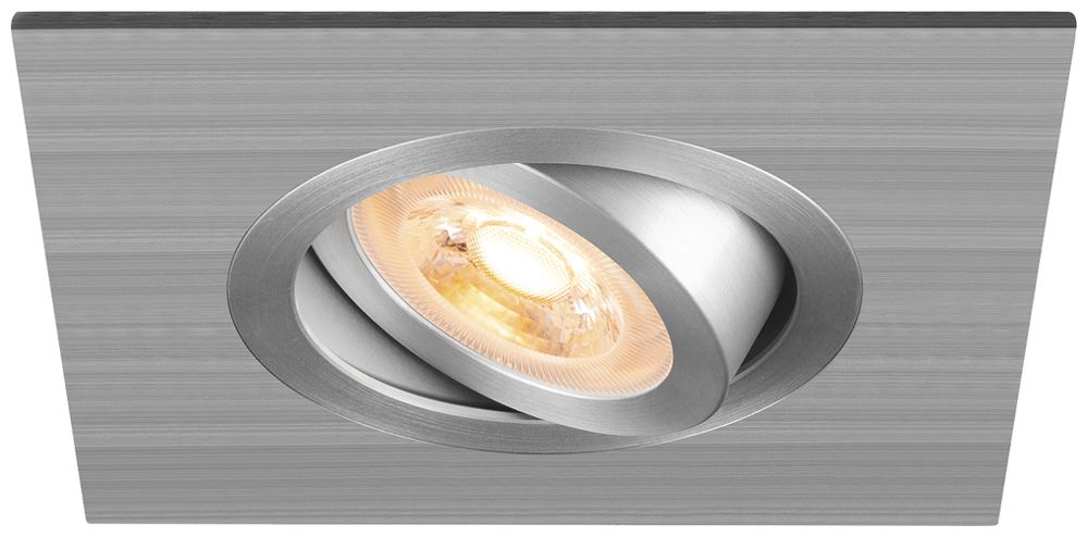 Downlight LED SLV NEW TRIA 75 XL GU10 1×10W REG 110×110mm argento