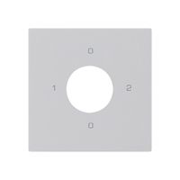 Kit frontal pour interrupteur à clé S2 60×60mm kallysto 0-1-0-2 gris clair