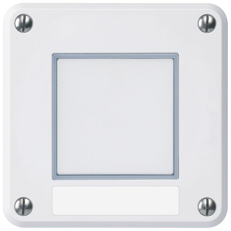 Partie supérieure pour contact de sonnerie Hager robusto IP55 plaquette blanc