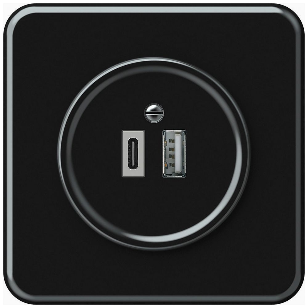 Prise de charge USB ENC origin 1×USB-A 1×USB-C 3000mA 5V noir