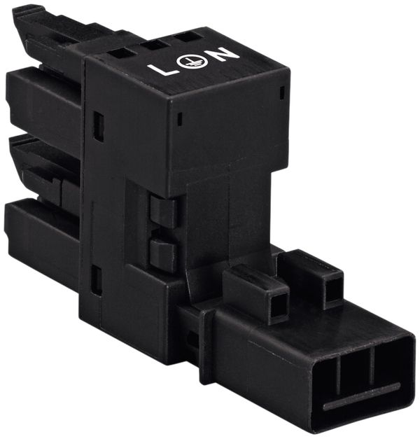 Distributore H WINSTA MINI 890 3L 1 spina/2 prese, nero