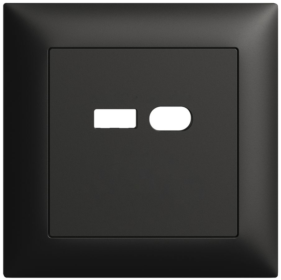 UP-Montageset Feller EDIZIOdue für Steckdose USB 18W Typ A + Typ C schwarz