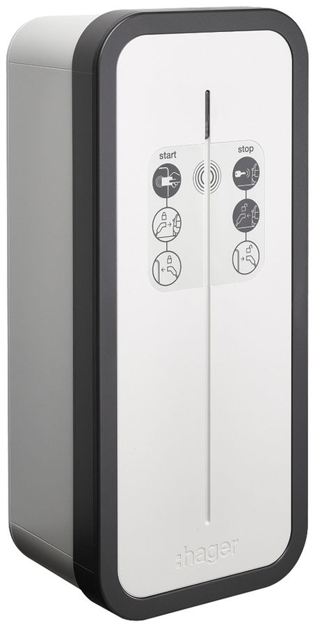 Ladestation Hager witty share 1×T2 11/22kW 3L 400V 16/32A IP55
